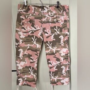 Younique Pink and Green Camouflage Fabric size M/L